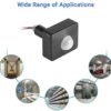 Motion Sensor220V-240V, Small Black Infrared Sensor Detector, Sensor Module for Courtyard Use with Lights for Night - Image 3