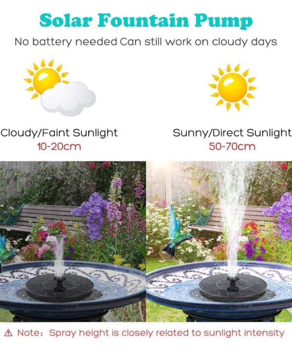 Solar Floating Fountain with 5 Nozzels - Image 4