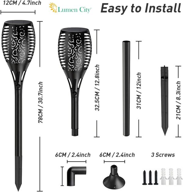 Solar Flame Light - BIG SIZE-3 in 1 Modes (Set of 2) - Image 7