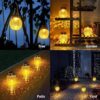 Solar Light Outdoor Lantern Hanging Jar Light Waterproof Pack of 2 - Image 3