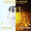 Solar Light Outdoor Lantern Hanging Jar Light Waterproof Pack of 2 - Image 4