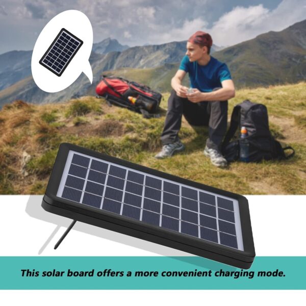 6V 3W Portable Poly crystalline Solar Panel - Image 2