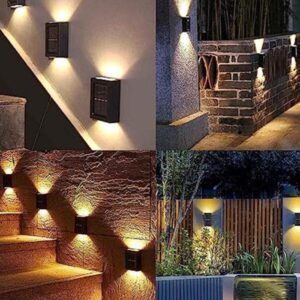 Solar Wall Light | 2 Way Outdoor Wall Light With Day and Night Sensor (1 PC))