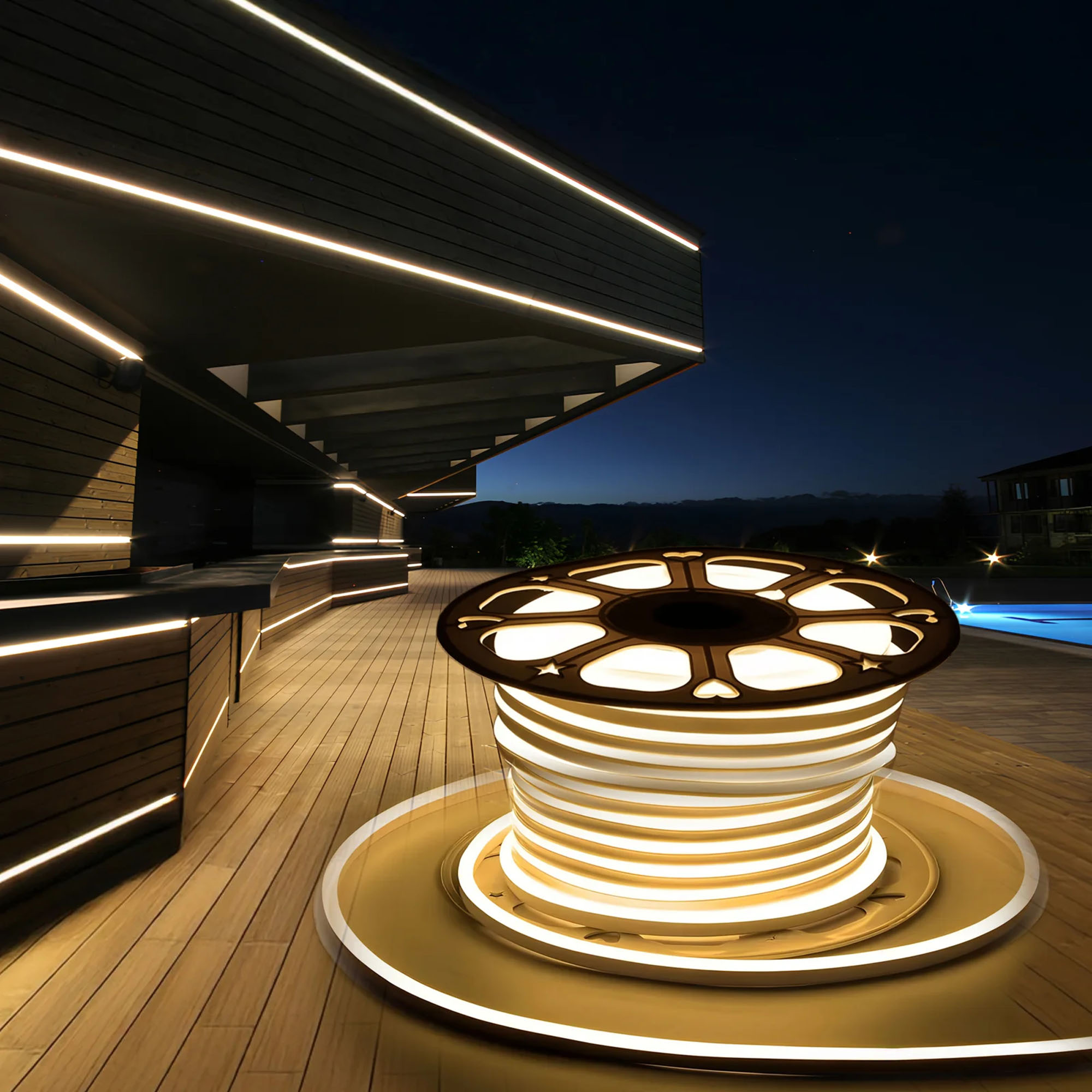 Profile Light | 50 Meter | IP65 Waterproof | 12mm X 8mm | 220V – No Adapter Required