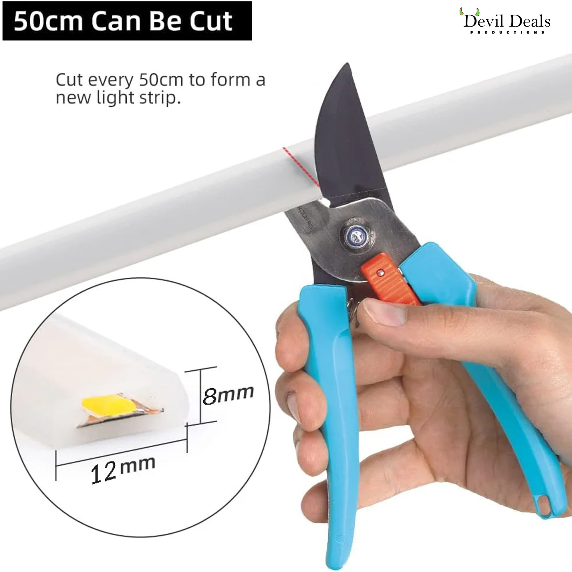 Profile Light | 50 Meter | IP65 Waterproof | 12mm X 8mm | 220V – No Adapter Required - Image 6